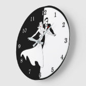 Ballroom Couple Große Wanduhr (Winkel)
