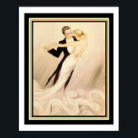 "Ballroom Dance" 16 x 20 Art Deco Print Poster<br><div class="desc">Schönes Art Deco Print "Ballroom Dance" von Louis Icart</div>