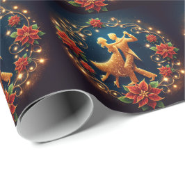 Ballroom Dance Couple Christmas Geschenkpapier