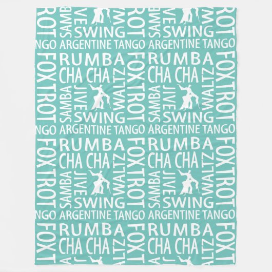 Ballroom Dance Fleece Blanket (Vorderseite)