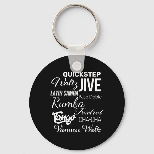 Ballroom Dancer Pun-Geschenk Schlüsselanhänger (Vorderseite)