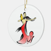 Ballroom Dancer Tanz Paar Swing Tanz Keramik Ornament (Links)