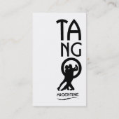 Ballroom Dancers Doing Tango Dance Instructor Visitenkarte (Rückseite)