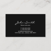 Ballroom Dancers in den Spotlight Tango Classes Visitenkarte (Rückseite)