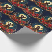 Ballroom Dancers Mondlicht Weihnachten Geschenkpapier (Ecke)
