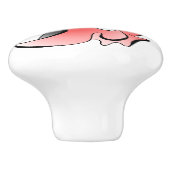 Ballroom Dancers tanzend Paar Swing Tanz Keramikknauf (Seitenansicht)