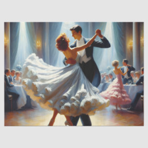 Ballroom Dancing Ephemera Möbeldekoupage Seidenpapier