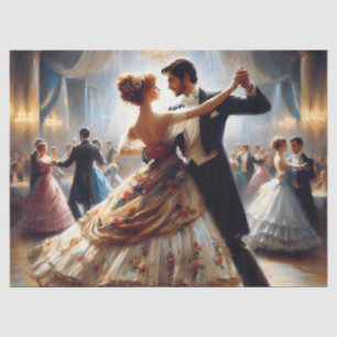 Ballroom Dancing Ephemera Möbeldekoupage Seidenpapier