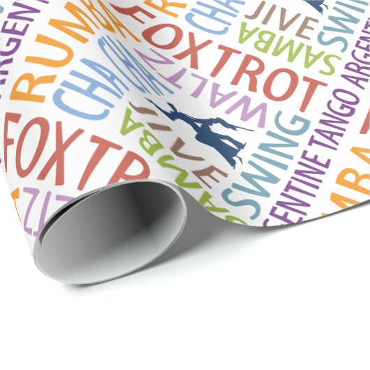 Ballroom Dancing Geschenkpapier (Rolleneckpunkt)