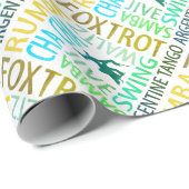 Ballroom Dancing Geschenkpapier (Rolleneckpunkt)