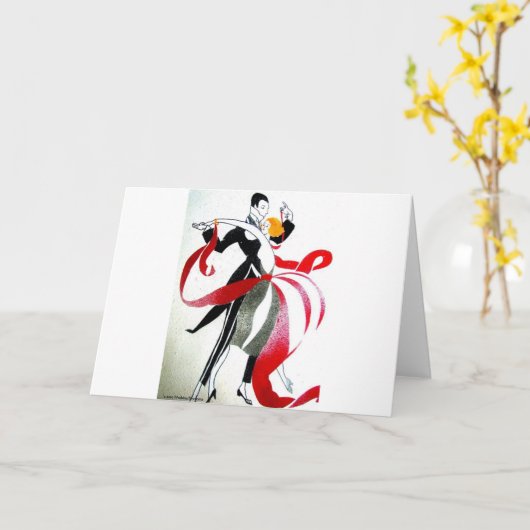 BALLROOM DANCING KARTE (Gelbe Blume)