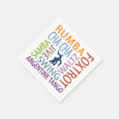 Ballroom Dancing Paper Napkin Serviette (Ecke)