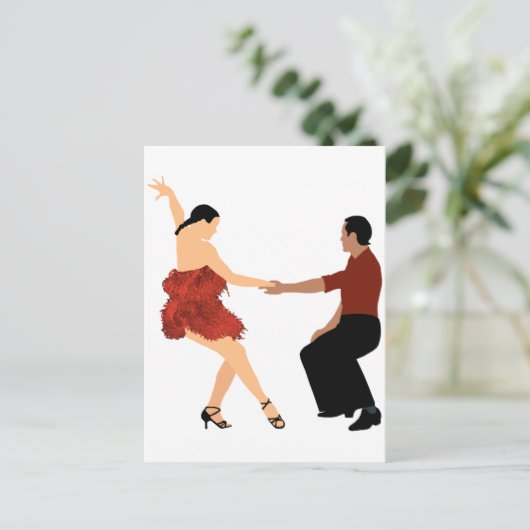 Ballroom Dancing Postkarte (Stehend Vorderseite)