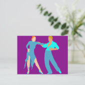 Ballroom Dancing Postkarte (Stehend Vorderseite)