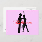 Ballroom Dancing Postkarte (Vorne/Hinten)