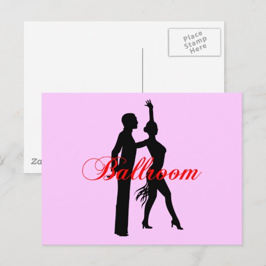 Ballroom Dancing Postkarte (Vorne/Hinten)