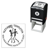 Ballroom Dancing Skeleton Couple Name Ret Adresse Permastempel (Beispiel)