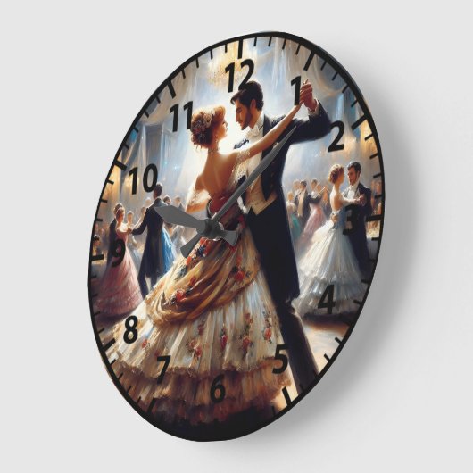 Ballroom Dancing Swing Tanzpaare Große Wanduhr (Winkel)