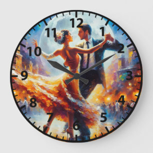 Ballroom Dancing Swing Tanzpaare Große Wanduhr