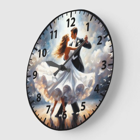 Ballroom Dancing Swing Tanzpaare Große Wanduhr (Winkel)