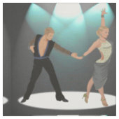Ballroom Latin Dancer Couple mit Spotlight 9" Stoff (Muster)
