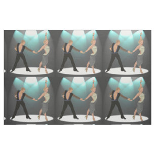 Ballroom Latin Dancer Couple mit Spotlight 9" Stoff