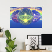 Balls 2 - nicht natürlicher Regenbogen Poster (Heimbüro)
