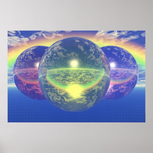 Balls 2 - nicht natürlicher Regenbogen Poster (Vorne)