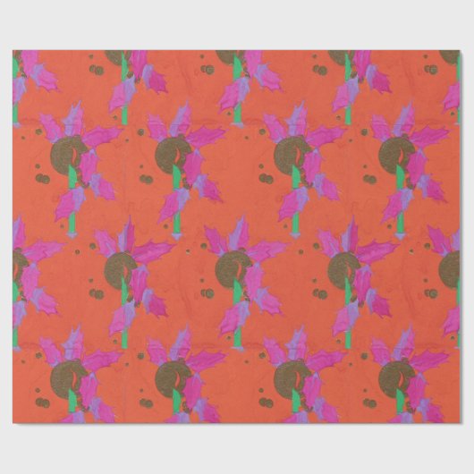 Balls & Candles & Holly Geschenkpapier (Flach)