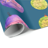 Balls im Holiday Deco Geschenkpapier (Rolleneckpunkt)