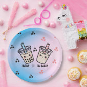 Balls oder No Balls Bubble Tea Boba Geschlecht Ent Pappteller (Party)