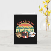 Balls tief in Weihnachten Geist Weihnachten Karte (Gelbe Blume)