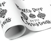 Balls tief in Weihnachten Weihnachten Weihnachten Geschenkpapier (Rolleneckpunkt)