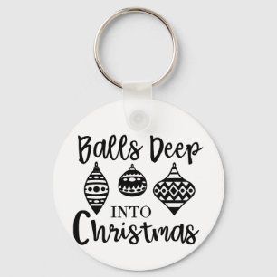 Balls tief in Weihnachten Weihnachten Weihnachten Schlüsselanhänger