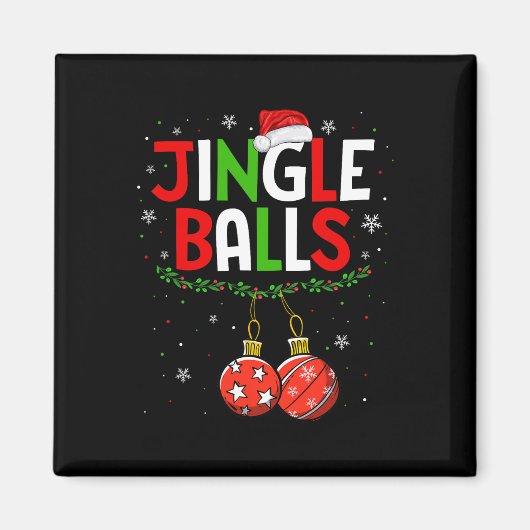 Balls Tinsel Matching Chestnut Weihnachtscouch 1 Magnet (Vorne)