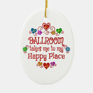 Ballsaal-glücklicher Platz Keramikornament