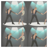 Ballsaal-lateinische Tänzer-Paare mit Scheinwerfer Stoff (Muster)