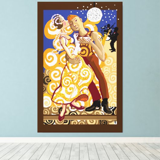 Ballsaal Leinwanddruck (Insitu (Holzboden))