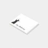 "Ballsaal-Paar-" personalisierte Post-It Klebezettel (angewinkelt)