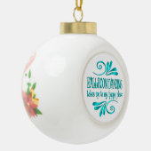 Ballsaal Tancing Happy Place Keramik Kugel-Ornament (Links)