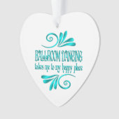 Ballsaal Tancing Happy Place Ornament (Vorderseite)