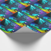 Ballsaal-Tanz-Paar-Bühne-Lichter und Musik Geschenkpapier (Ecke)