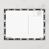 Ballsaal-Tänzer mit Regenschirm Postkarte (Rückseite)