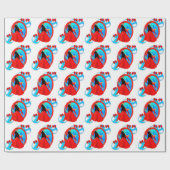 Ballsaal-Tänzer mit Verzierungen und Geschenkpapier (Flach)