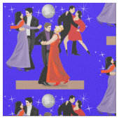 Ballsaal-Tänzer unter Stern-Disco-Ball Stoff (Nahaufnahme)