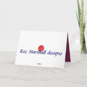 Ballsaaltänzer-Grußkarte - leere Karte (Rückseite)