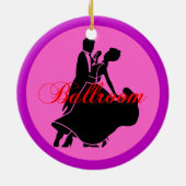 Ballsaaltänzer Keramik Ornament (Hinten)