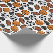 Ballspiele Geschenkpapier (Ecke)