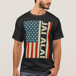 Ballsport usa Flagge jai alai Spieler jai alai 1 T-Shirt