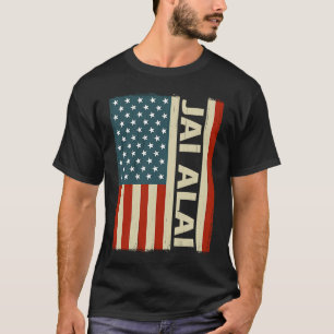 Ballsport usa Flagge jai alai Spieler jai alai 1 T-Shirt